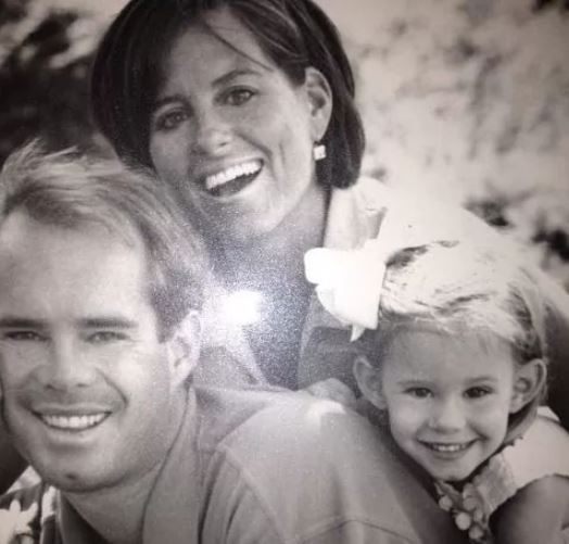 Ann Archambault with her ex-husband Joe Buck and daughter